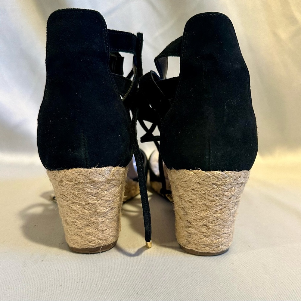 Vionic Black Leather Espadrilles Pumps Platform P… - image 4